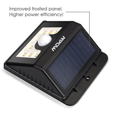 Mpow 2 Stück Solarleuchten [3 Intelligiente Modi] 8 helle LED Solarlampe mit Bewegungs-Sensor 3-in-1 für Garten usw. - 