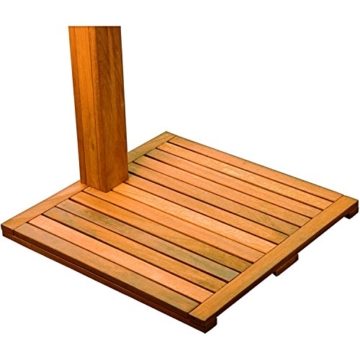 STILISTA® Gartendusche Cascata aus 100% FSC zertifiziertem Shorea-Hartholz, geölt inkl. Handbrause - 
