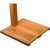 STILISTA® Gartendusche Cascata aus 100% FSC zertifiziertem Shorea-Hartholz, geölt inkl. Handbrause - 