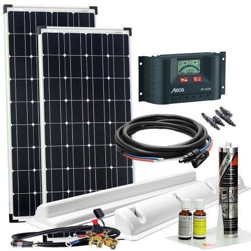 Solaranlage Wohnmobil Komplett Set 200w